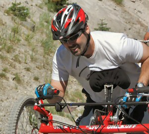 Chris Cycling at Mammoth Bike Park Chris Cycling at Mammoth Bike Park