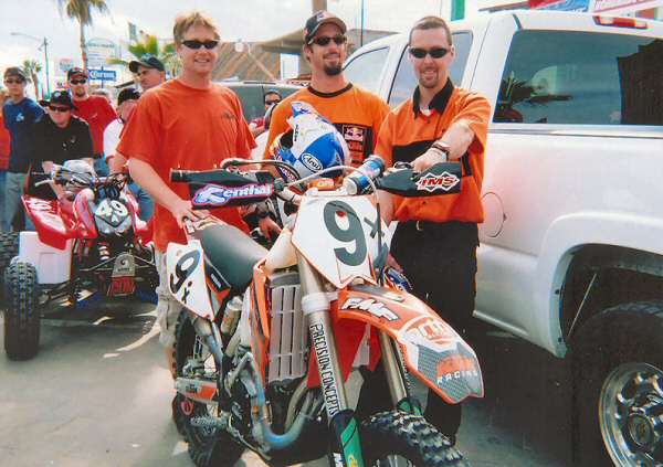 2005 San Felipe 250 Chris and Andy With Bike
