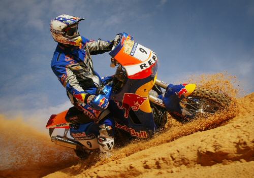 Chris Blais iin Tunisia Dakar Rally Bike #9  "GET YOUR OWN FREE WALLPAPER FOR YOUR DESKTOP"