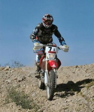 Dad on his new dirt bike '04