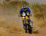 2007 Dakar race photo of Chris Blais front view