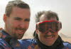 Chris and Scott in Africa, after Stage 6  SMARA - ZOUERAT in the Sand Dunes