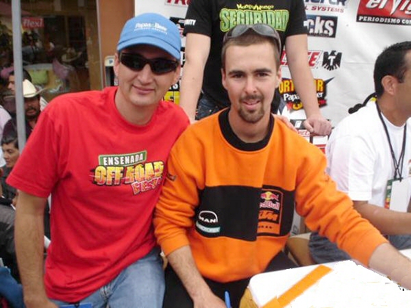 Chris and a Friend at the 2005  Baja 500